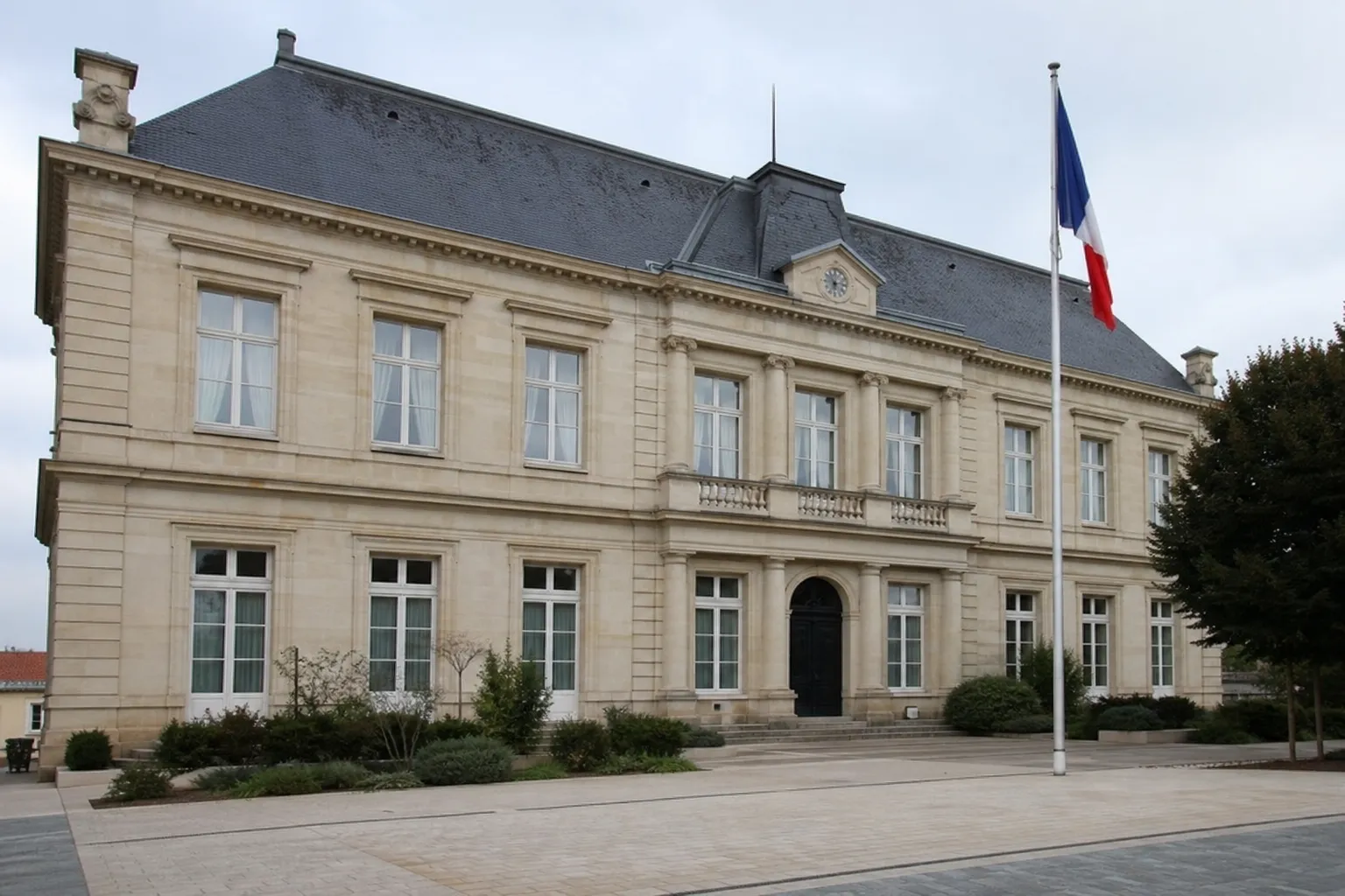 Façade institutionnelle d’une mairie de l’agglomération strasbourgeoise